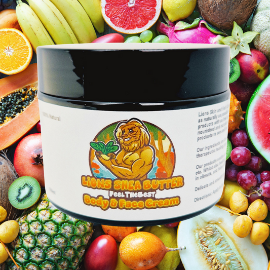 Lions Shea Butter Body and Face Cream. Fragrance Free 150ml Lion Skin and Hair Care
